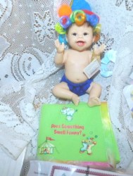 5.5 INCH ASHTON DRAKE  SMELL FUNNY HAT, BLANKET, COA